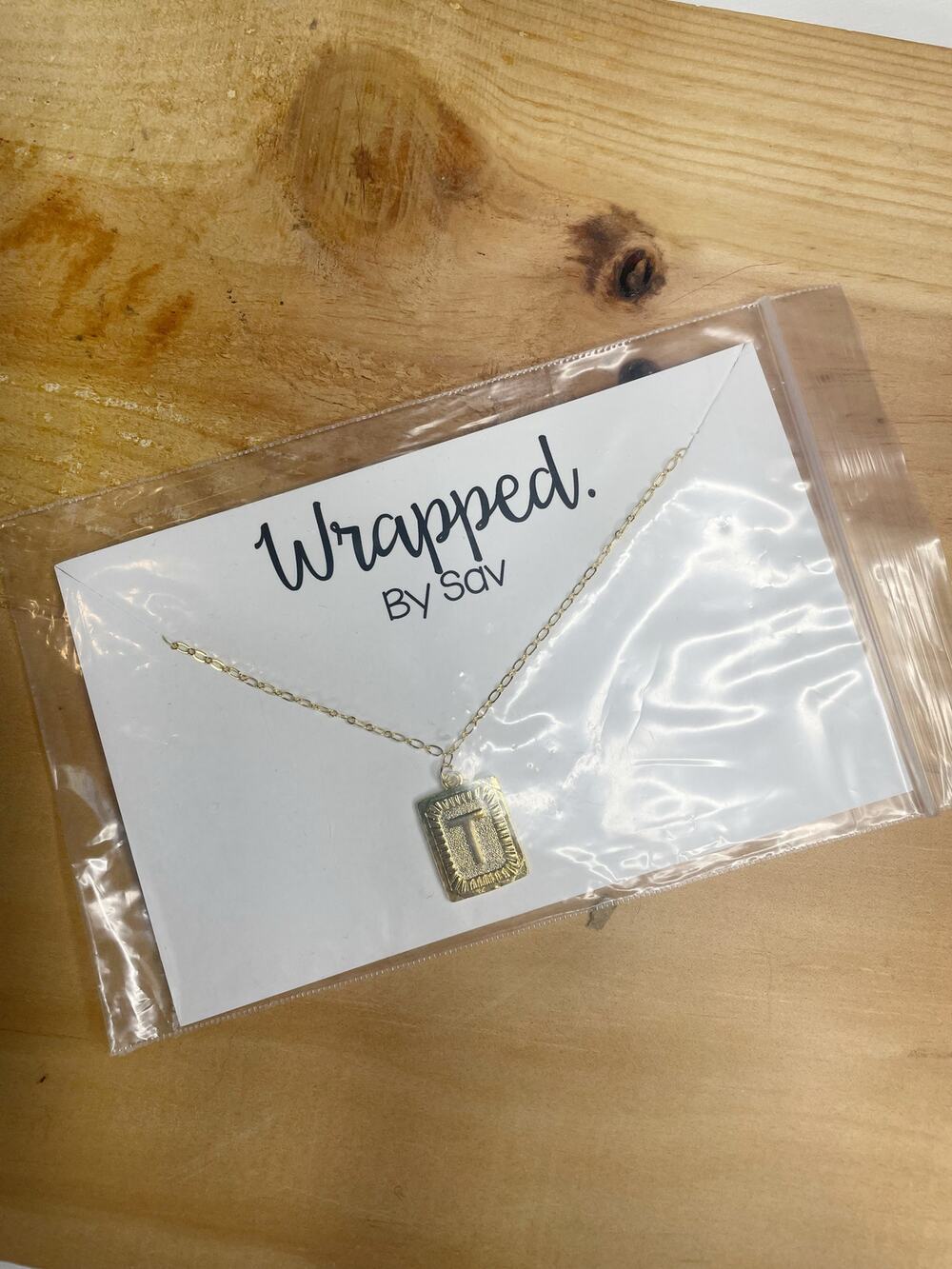 T Initial Necklace